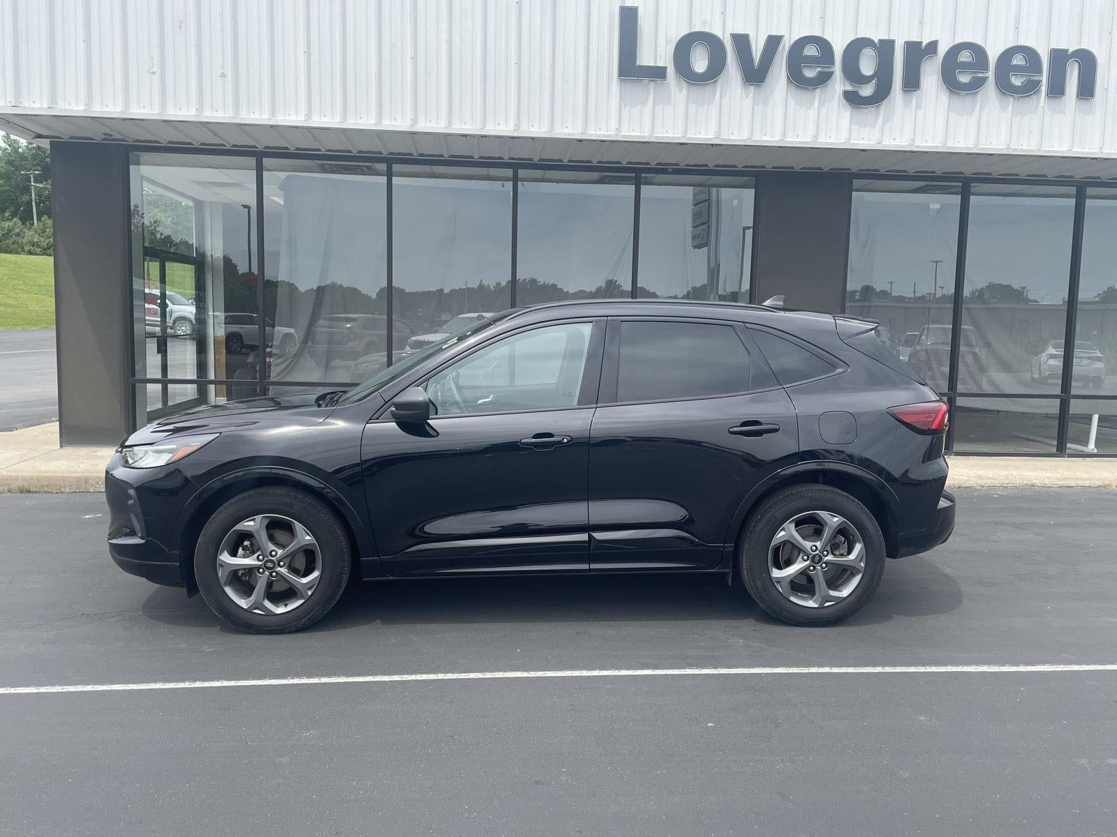 2023 Ford Escape ST-Line in Agate Black — front three-quarter view