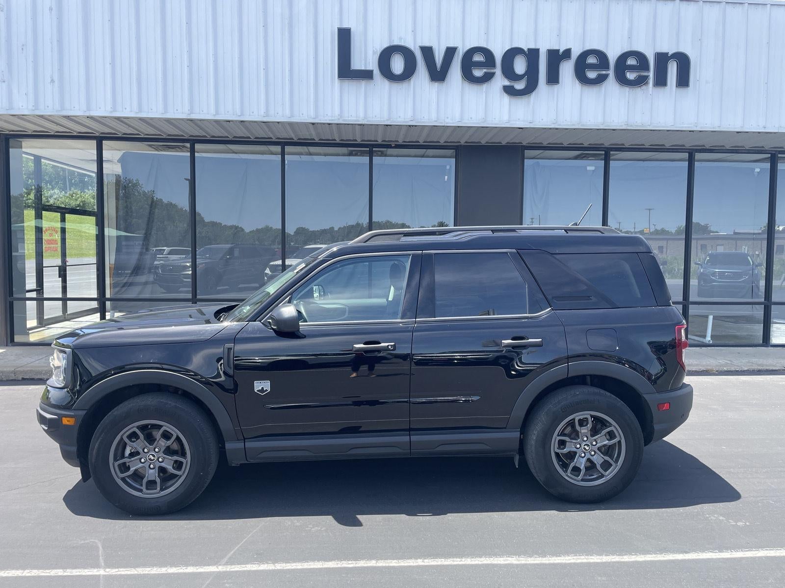 2023 Ford Bronco Sport Big Bend in Shadow Black — front three-quarter view